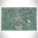 Middlebury Vermont Map Print Landscape Orientation in Afternoon Style With Shaded Background