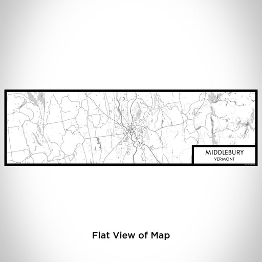 Flat View of Map Custom Middlebury Vermont Map Enamel Mug in Classic