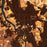 Middlebury Vermont Map Print in Ember Style Zoomed In Close Up Showing Details