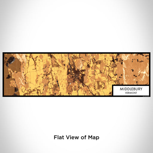 Flat View of Map Custom Middlebury Vermont Map Enamel Mug in Ember