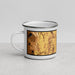 Left View Custom Middlebury Vermont Map Enamel Mug in Ember