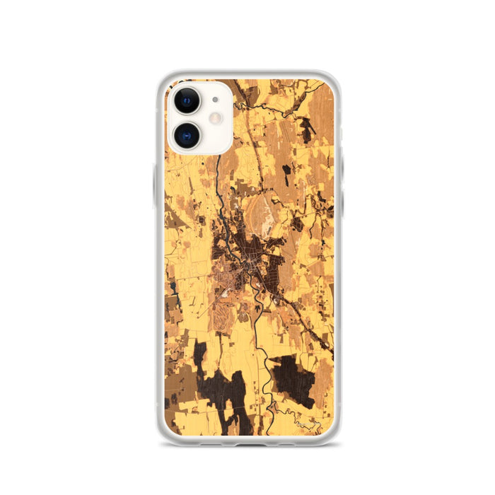 Custom Middlebury Vermont Map Phone Case in Ember