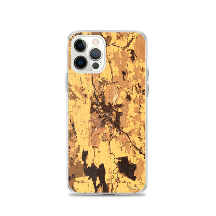 Custom Middlebury Vermont Map iPhone 12 Pro Phone Case in Ember