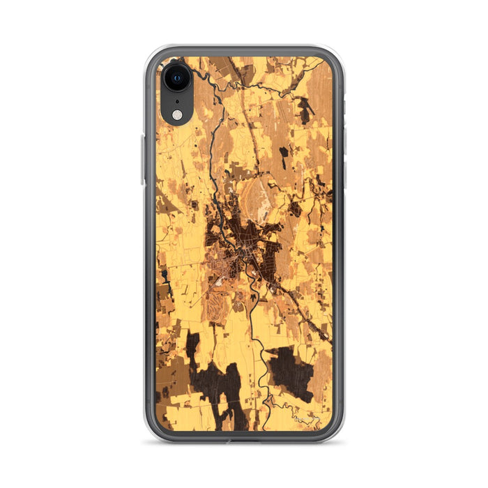 Custom Middlebury Vermont Map Phone Case in Ember