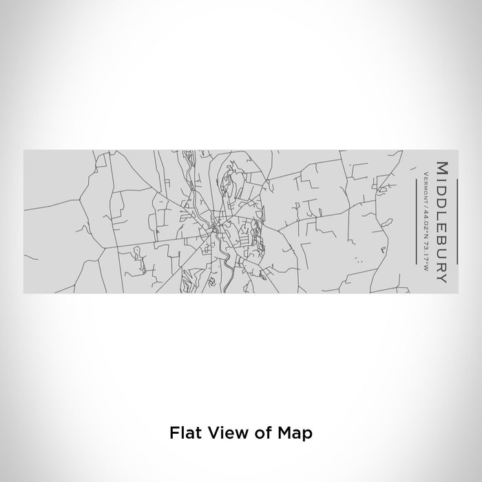 Rendered View of Middlebury Vermont Map Engraving on 10oz Stainless Steel Insulated Cup with Sipping Lid