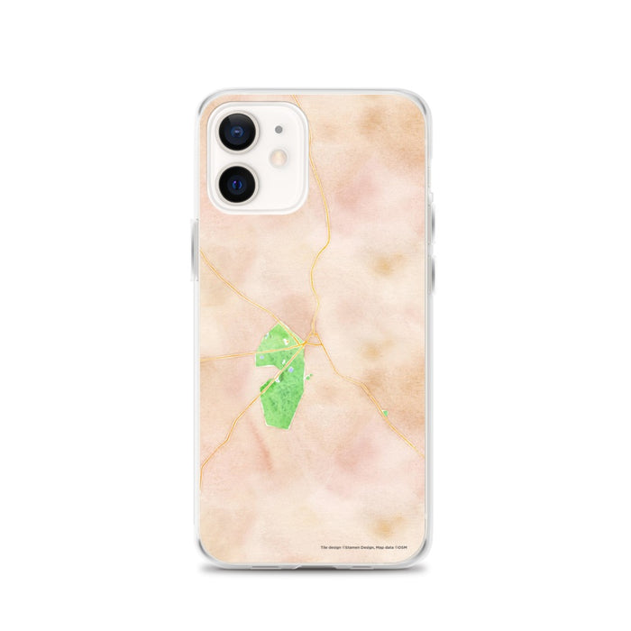 Custom Middlebury Vermont Map iPhone 12 Phone Case in Watercolor
