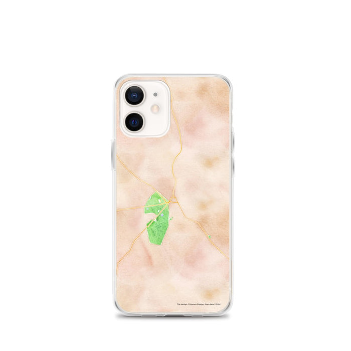 Custom Middlebury Vermont Map iPhone 12 mini Phone Case in Watercolor