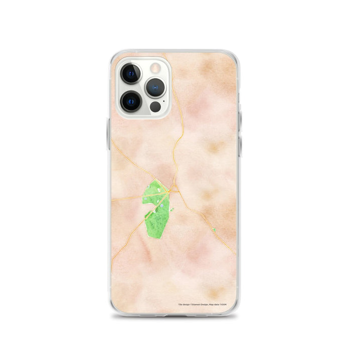 Custom Middlebury Vermont Map iPhone 12 Pro Phone Case in Watercolor