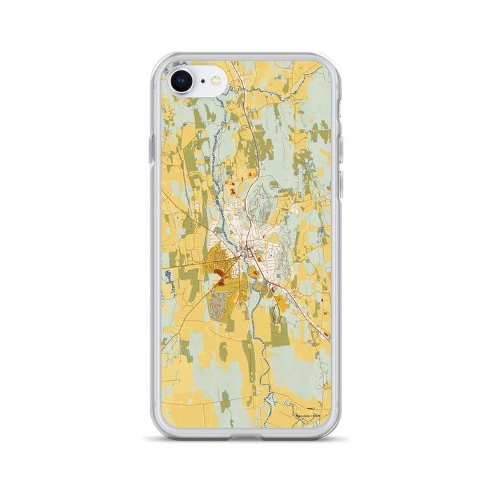 Custom Middlebury Vermont Map Phone Case in Woodblock