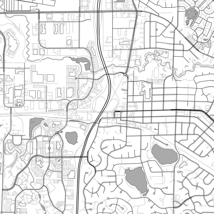 Middleton Wisconsin Map Print in Classic Style Zoomed In Close Up Showing Details