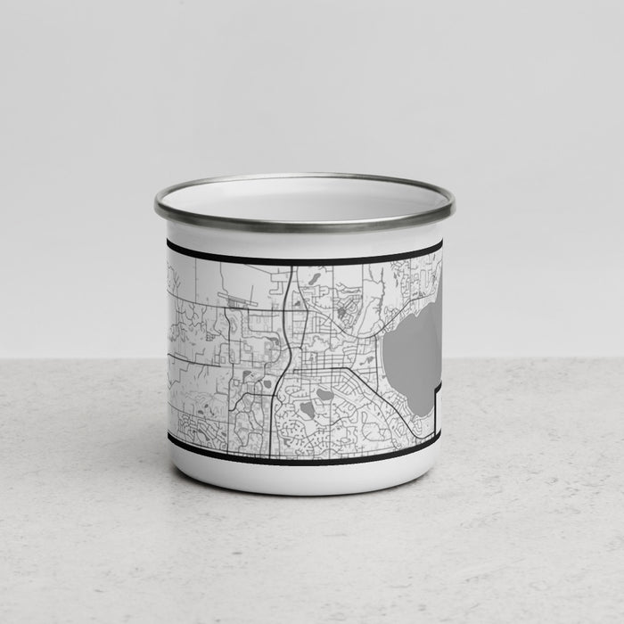 Front View Custom Middleton Wisconsin Map Enamel Mug in Classic