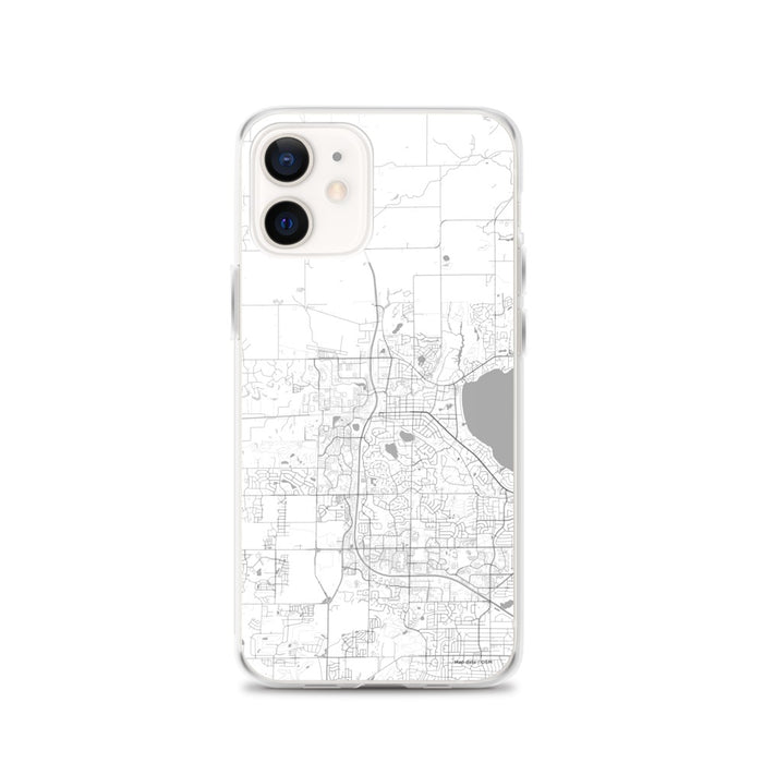 Custom iPhone 12 Middleton Wisconsin Map Phone Case in Classic