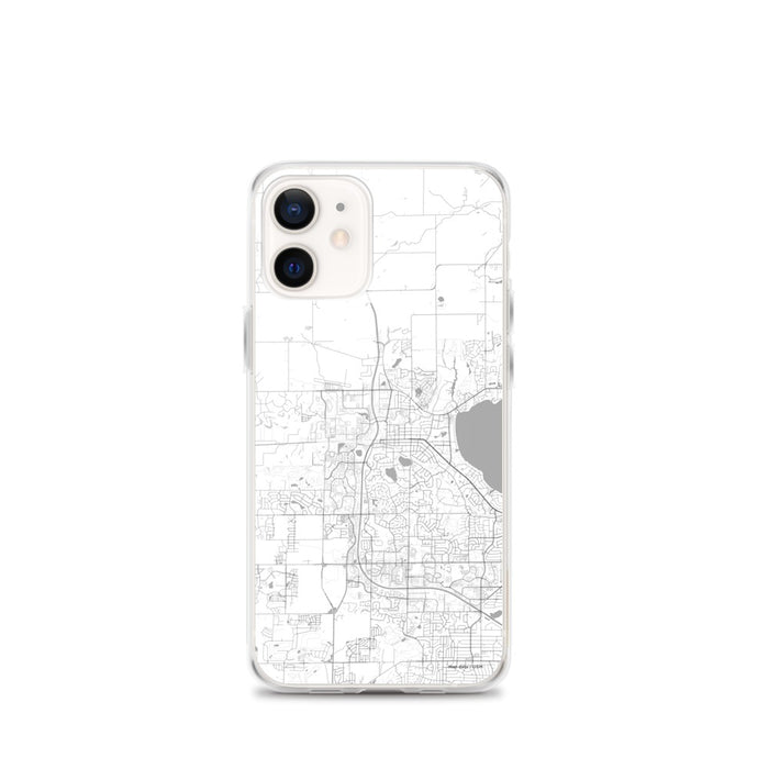 Custom iPhone 12 mini Middleton Wisconsin Map Phone Case in Classic