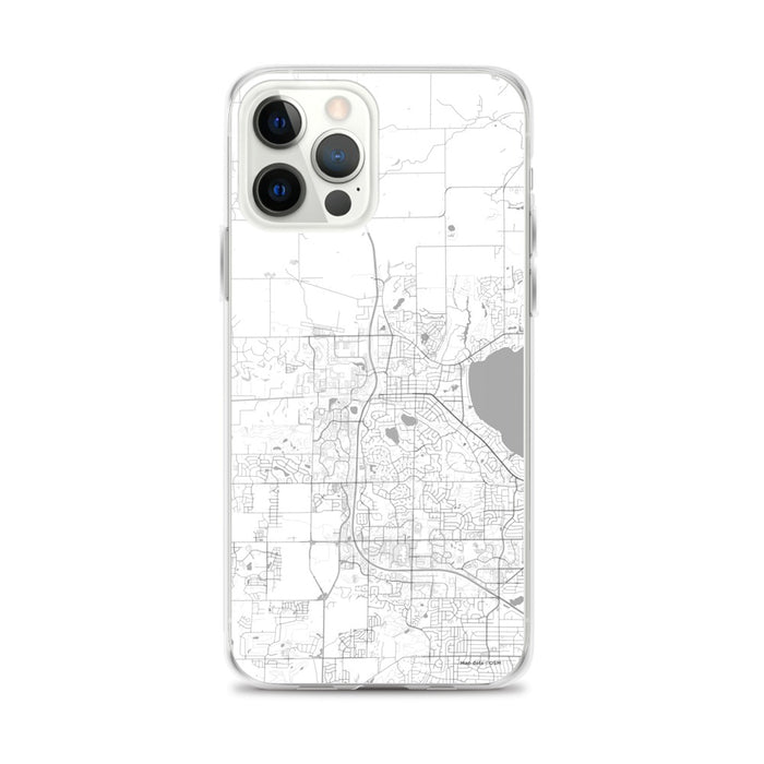 Custom iPhone 12 Pro Max Middleton Wisconsin Map Phone Case in Classic