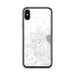 Custom iPhone X/XS Middleton Wisconsin Map Phone Case in Classic
