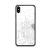 Custom iPhone XS Max Middleton Wisconsin Map Phone Case in Classic
