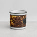 Front View Custom Middleton Wisconsin Map Enamel Mug in Ember