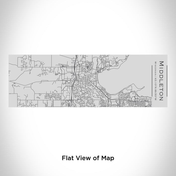 Rendered View of Middleton Wisconsin Map Engraving on 10oz Stainless Steel Insulated Cup with Sipping Lid