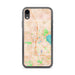 Custom iPhone XR Middleton Wisconsin Map Phone Case in Watercolor