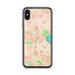 Custom iPhone X/XS Middleton Wisconsin Map Phone Case in Watercolor