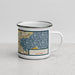 Right View Custom Middleton Wisconsin Map Enamel Mug in Woodblock