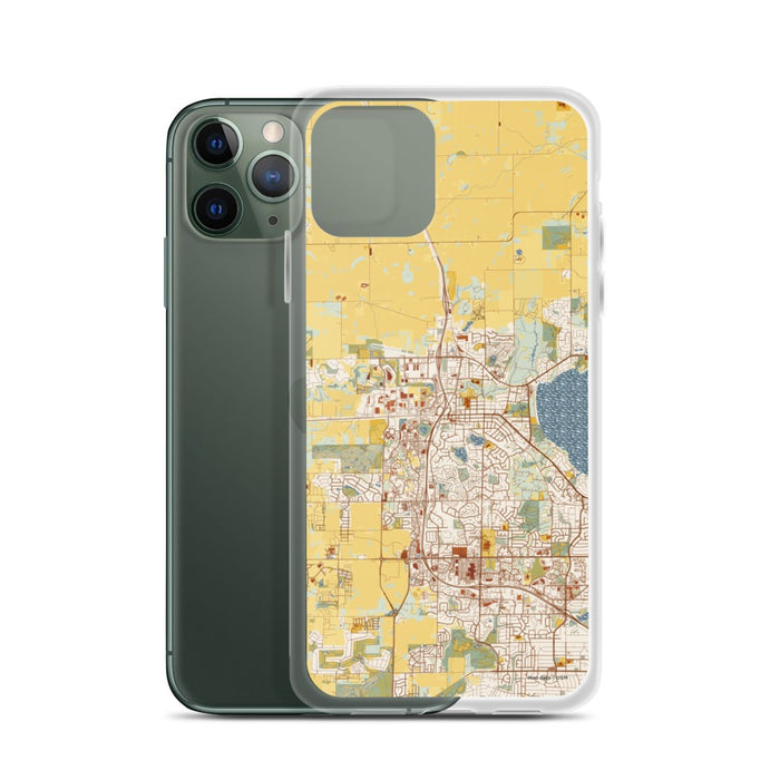 Custom Middleton Wisconsin Map Phone Case in Woodblock
