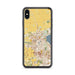 Custom iPhone XS Max Middleton Wisconsin Map Phone Case in Woodblock