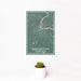 12x18 Middletown Connecticut Map Print Portrait Orientation in Afternoon Style With Small Cactus Plant in White Planter
