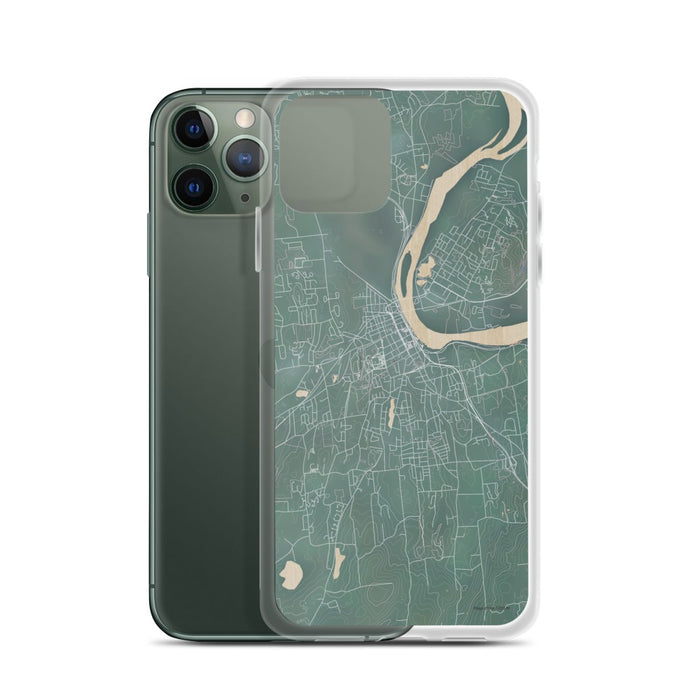 Custom Middletown Connecticut Map Phone Case in Afternoon
