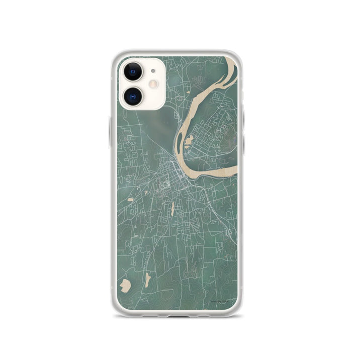 Custom iPhone 11 Middletown Connecticut Map Phone Case in Afternoon