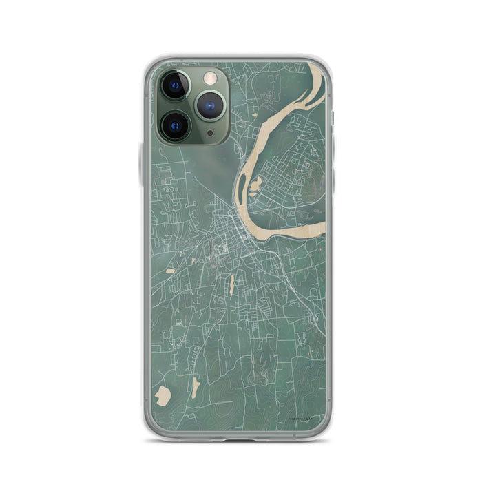 Custom iPhone 11 Pro Middletown Connecticut Map Phone Case in Afternoon