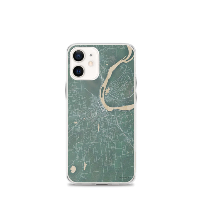 Custom iPhone 12 mini Middletown Connecticut Map Phone Case in Afternoon
