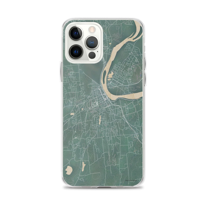 Custom iPhone 12 Pro Max Middletown Connecticut Map Phone Case in Afternoon