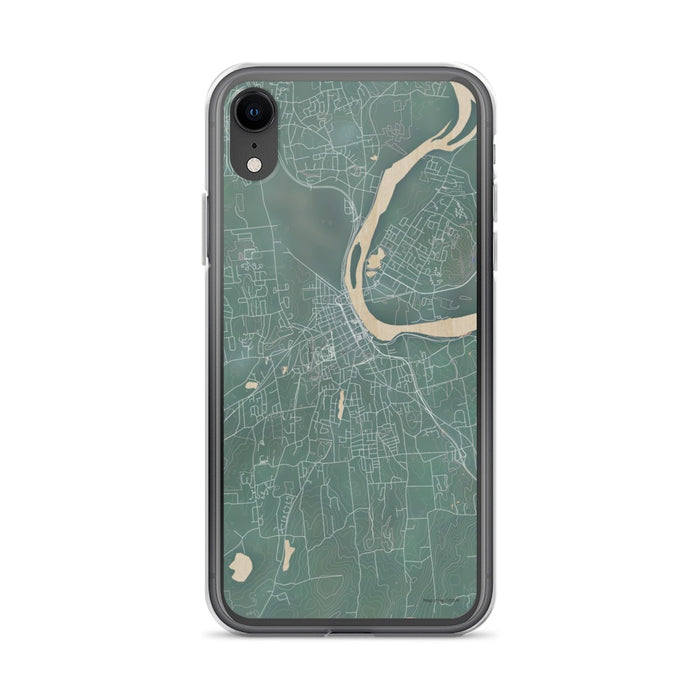 Custom iPhone XR Middletown Connecticut Map Phone Case in Afternoon