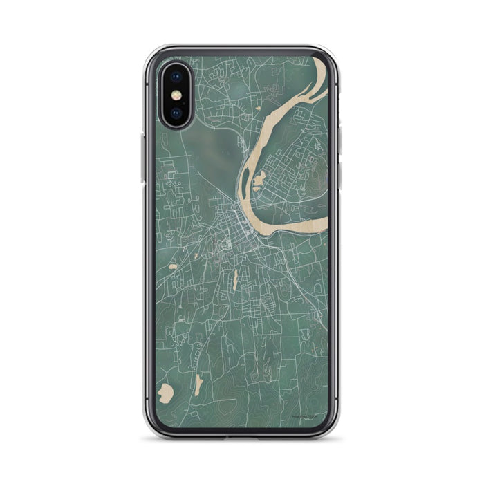 Custom iPhone X/XS Middletown Connecticut Map Phone Case in Afternoon