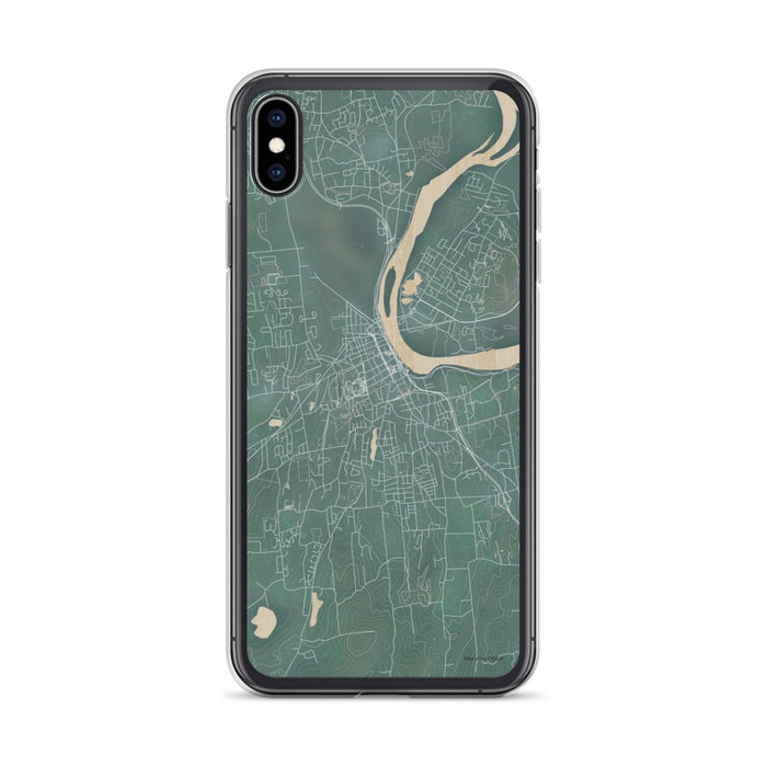 Custom iPhone XS Max Middletown Connecticut Map Phone Case in Afternoon