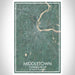 Middletown Connecticut Map Print Portrait Orientation in Afternoon Style With Shaded Background