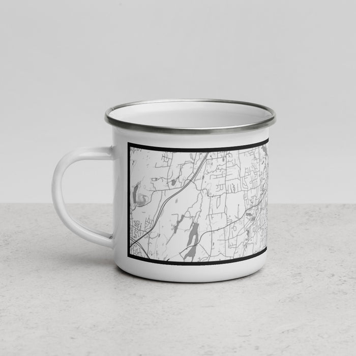 Left View Custom Middletown Connecticut Map Enamel Mug in Classic