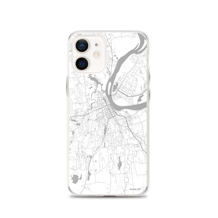 Custom iPhone 12 Middletown Connecticut Map Phone Case in Classic