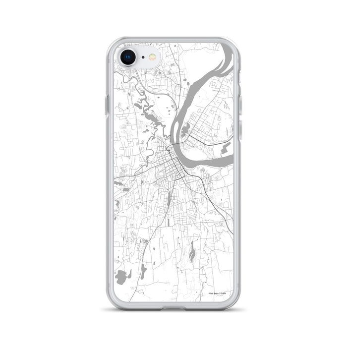Custom iPhone SE Middletown Connecticut Map Phone Case in Classic