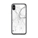 Custom iPhone X/XS Middletown Connecticut Map Phone Case in Classic