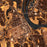 Middletown Connecticut Map Print in Ember Style Zoomed In Close Up Showing Details