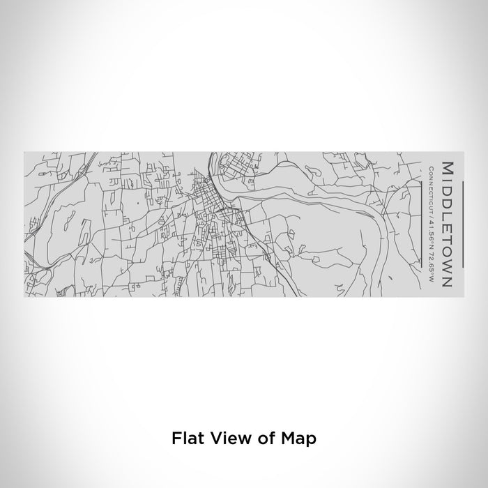 Rendered View of Middletown Connecticut Map Engraving on 10oz Stainless Steel Insulated Cup with Sipping Lid