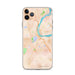 Custom iPhone 11 Pro Max Middletown Connecticut Map Phone Case in Watercolor