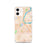 Custom iPhone 12 Middletown Connecticut Map Phone Case in Watercolor