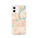 Custom iPhone 12 Middletown Connecticut Map Phone Case in Watercolor