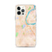 Custom iPhone 12 Pro Max Middletown Connecticut Map Phone Case in Watercolor