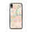 Custom iPhone XR Middletown Connecticut Map Phone Case in Watercolor