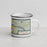 Right View Custom Middletown Connecticut Map Enamel Mug in Woodblock