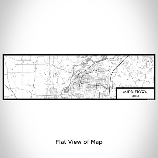 Flat View of Map Custom Middletown Ohio Map Enamel Mug in Classic